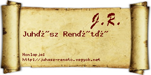 Juhász Renátó névjegykártya